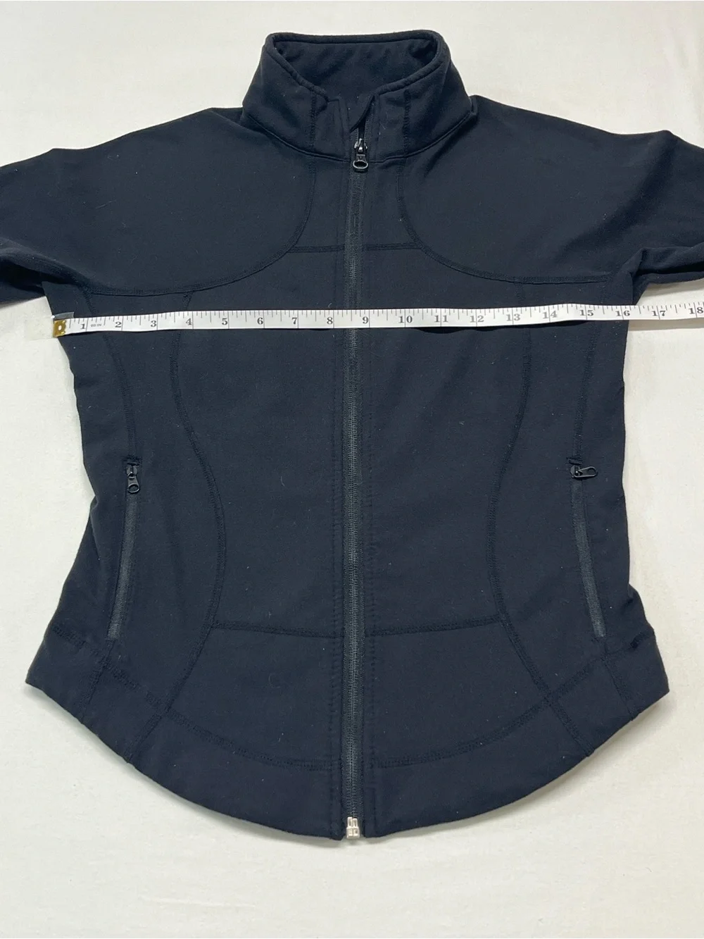 lululemon athletica Black Full-Zip Athletic Jacket work yoga active casual 1430 - Picture 3 of 4